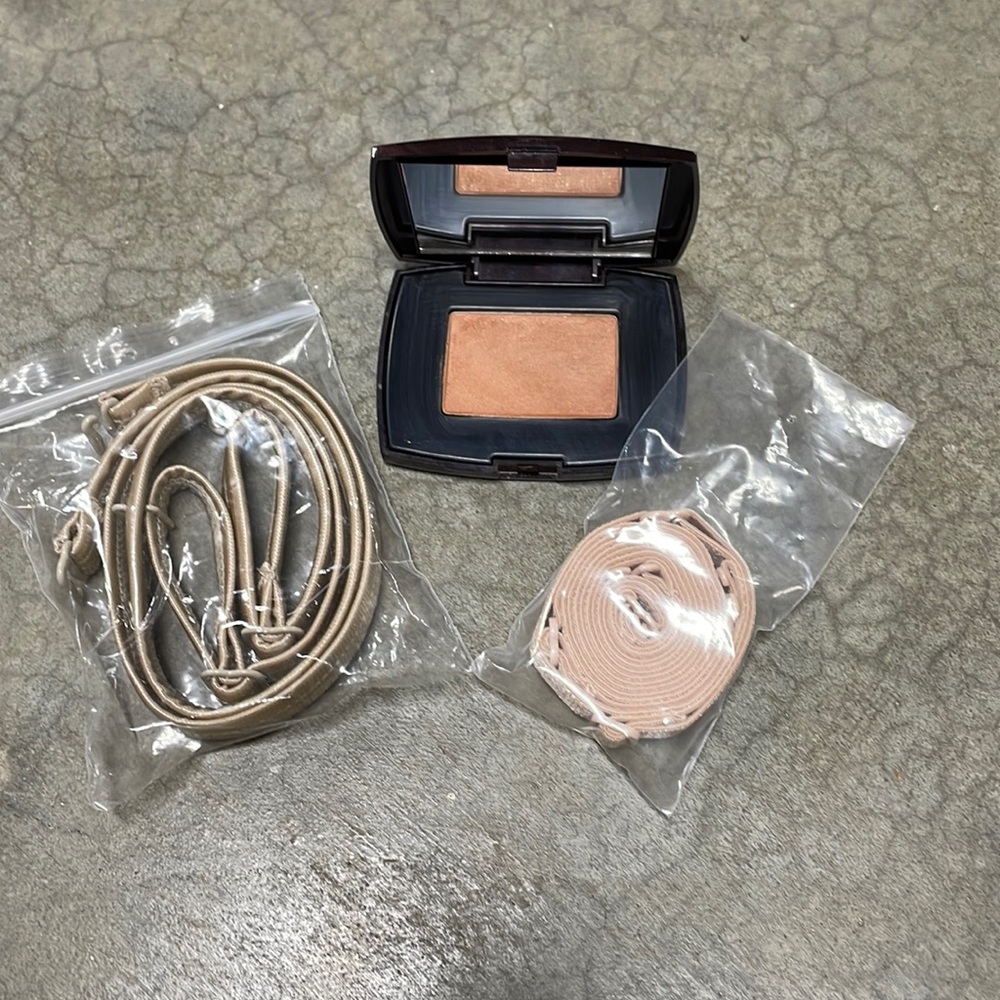 Bronzer and bra straps